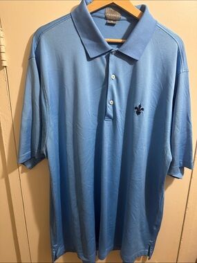 Fennec Men's Sky Blue Short-Sleeve Polo
